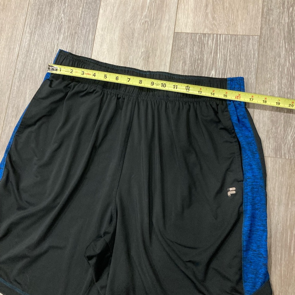 Fila Shorts XL Black and Blue Basketball Athletic Shorts - Picture 3 of 8